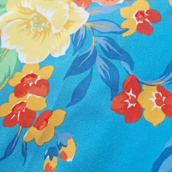 💙 Ralph Lauren Tropical Print Bermunda Shorts With Pockets Cotton - Picture 6 of 9